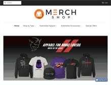Tablet Screenshot of merch-shop.com